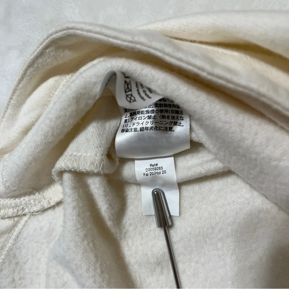 EDDIE BAUER Womens Pullover Hoodie Lightweight Casual Cream Size Small